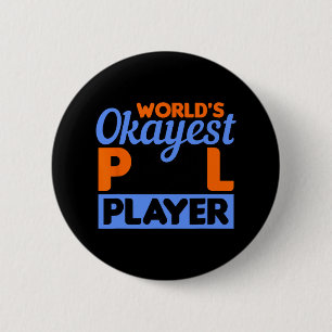 Biljart Werelden Okayest Pool Player 8 LL 1 Ronde Button 5,7 Cm