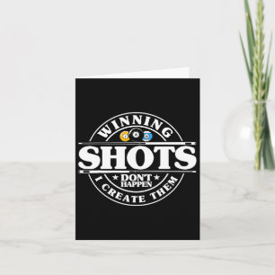 Biljart Winning Shots 8 LL Mannen Vrouwen Pool Kaart