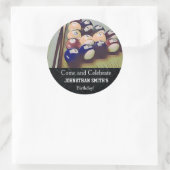 Biljart Zwembad Rugged Verjaardag Stickers (Tas)