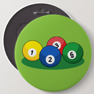 Biljart zwembad snooker ballen ronde button 6,0 cm
