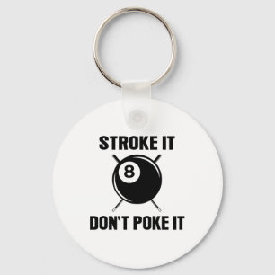 Biljart zwembad snooker speler grappige slag het n sleutelhanger
