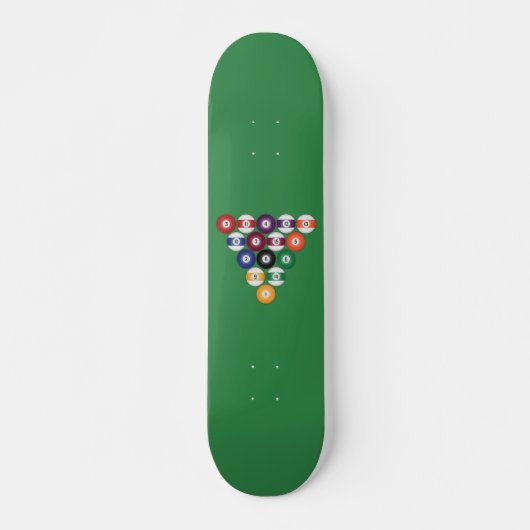 Biljart / Zwembadballen: Skateboard (Voorkant)