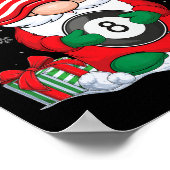 Biljartbal Kerstmis Gnomen Schattige Biljartbal Poster (Hoek)