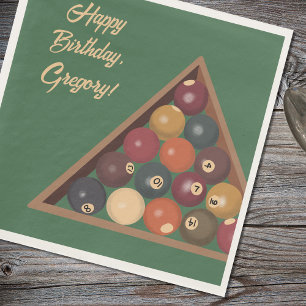  Biljartballen Custom Pool Table Thema Servet
