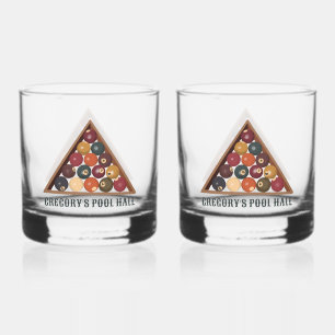  Biljartballen Custom Pool Table Thema Whisky Glas
