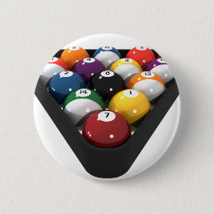 Biljartballen gerangschikt: ronde button 5,7 cm