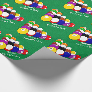 Biljartballen Zwembad Ballen Vaderdag Gift Cadeaupapier