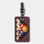 Biljarten Bagagelabel (Voorkant verticaal)