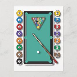 Biljarten Briefkaart