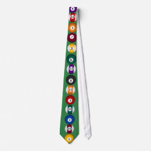 Biljarten: Kogels: Aangepast Stropdas: Necktie Stropdas