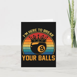 Biljarten zijn hier om je retro poolspeler te brek kaart