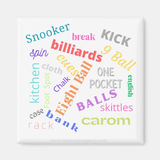 biljartmagneet magneet (Voorkant)