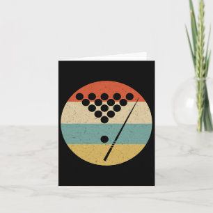 Biljartspelers - Retro Pool Snooker Tab Kaart