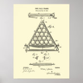 Biljartwandafdruk #3 poster (Voorkant)