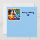 BILL~ Carte d'anniversaire ~ Temps de loisirs ~ (Dos)