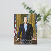 Bill Clinton 42e président Keepsaké Carte postale (Debout devant)