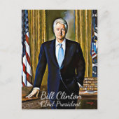 Bill Clinton 42e président Keepsaké Carte postale (Devant)