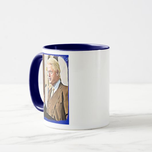Bill Clinton 42e président Keepsaké Coffee Mug (Devant gauche)