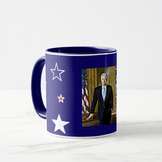 Bill Clinton 42e président Keepsaké Coffee Mug (Devant gauche)
