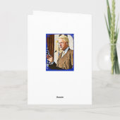 Bill Clinton 42e President leeg Wenskaart Kaart (Achterkant)