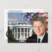 Bill Clinton - 42e President van de VS Briefkaart (Voorkant / Achterkant)