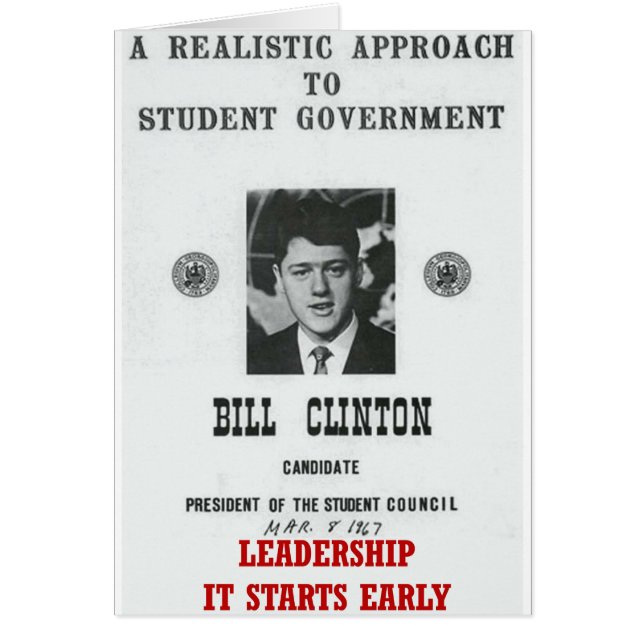 Bill Clinton à la direction de Georgetown (Devant)
