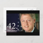 Bill Clinton Briefkaart (Voorkant / Achterkant)