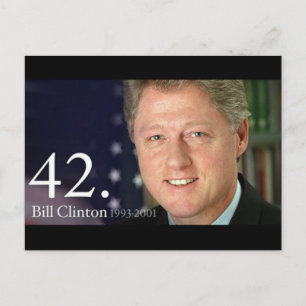 Bill Clinton Briefkaart