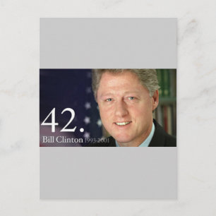 Bill Clinton Briefkaart