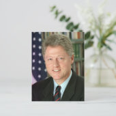 Bill Clinton Briefkaart (Staand voorkant)