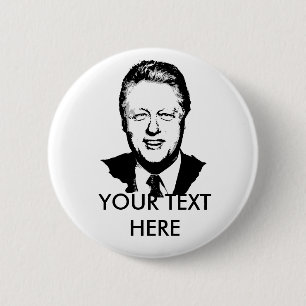 Bill Clinton Gear Ronde Button 5,7 Cm
