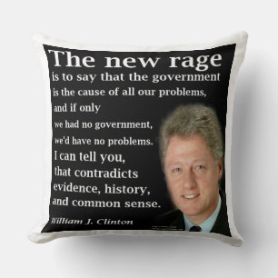 Bill Clinton Geen Overheid Nieuwe Razernij Quote K Kussen