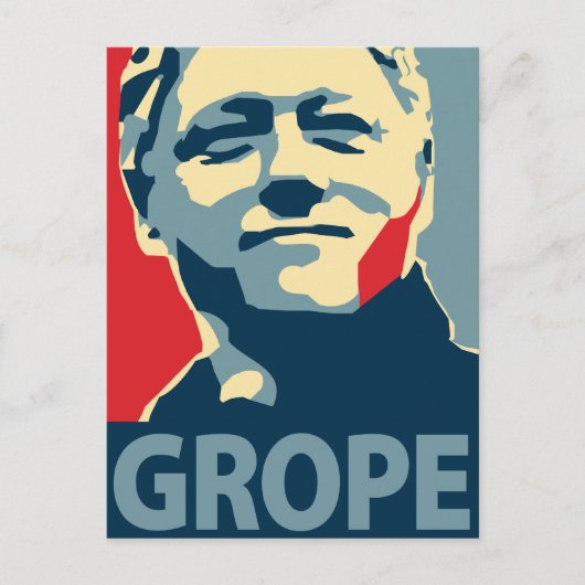 Bill Clinton - Grope: OHP Briefkaart (Voorkant)