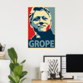 Bill Clinton - Grope: OHP Poster (Thuiskantoor)