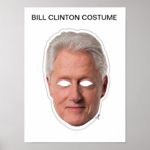 Bill Clinton kostuum Poster