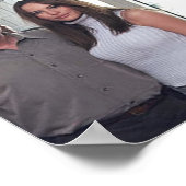 Bill Clinton & Melania Trump bij de Open 2000 VS Poster (Hoek)