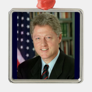 Bill Clinton Metalen Ornament