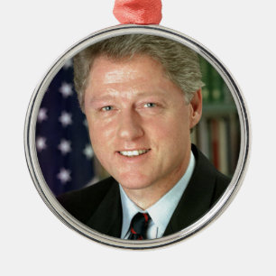 Bill Clinton Metalen Ornament