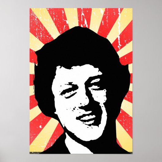 Bill Clinton retro Poster (Voorkant)