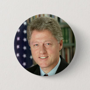 Bill Clinton Ronde Button 5,7 Cm
