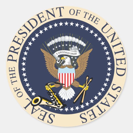 Bill Clinton : Sticker du président Seal (Devant)
