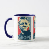 Bill Clinton - tâtonnement : Tasse d'OHP (Gauche)