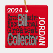 Bill Collector Extraordinaire CUSTOM Keramisch Ornament (Voorkant)