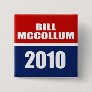 BILL MCCOLLUM FOR GOVERNOR VIERKANTE BUTTON 5,1 CM