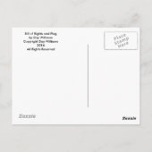 Bill of Rights and Flag Briefkaart (Achterkant)