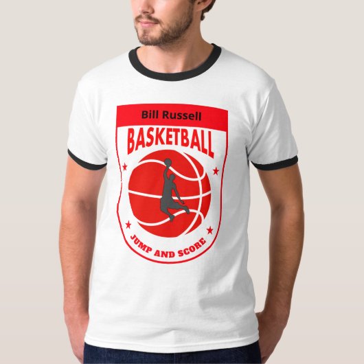 Bill Russell BASKETBALL T-shirt (Voorkant)