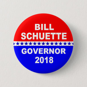 Bill Schuette Gouverneur Michigan 2018 Button