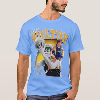 Bill Walton BasketbalHandtekening Vintage Retro 80 T-shirt