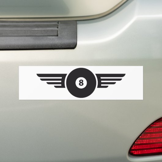 Billard 8 bumpersticker (Op auto)
