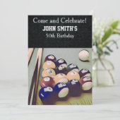 Billard adulte robuste Invitations d'anniversaire  (Debout devant)